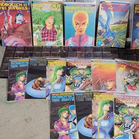 ROBOTECH II THE SENTINELS MALCONTENT UPRISINGS #1-12 1989 ETERNITY! RARE! SIGNED - Picture 1 of 13